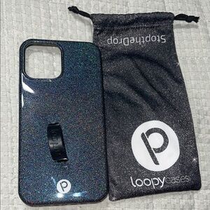 Loopy Case Black Glitter!